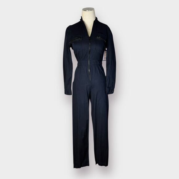 70s b.d. star Black Jumpsuit‎ Size XXS - Picture 4 of 9